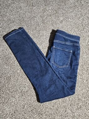 Simply Vera Vera Wang Womens Mid Rise Shaping Denim Leggings Indigo Blue Large